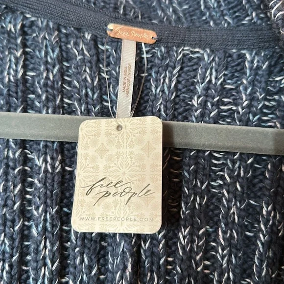 NWT Free People Navy Cardigan - Picture 5 of 5